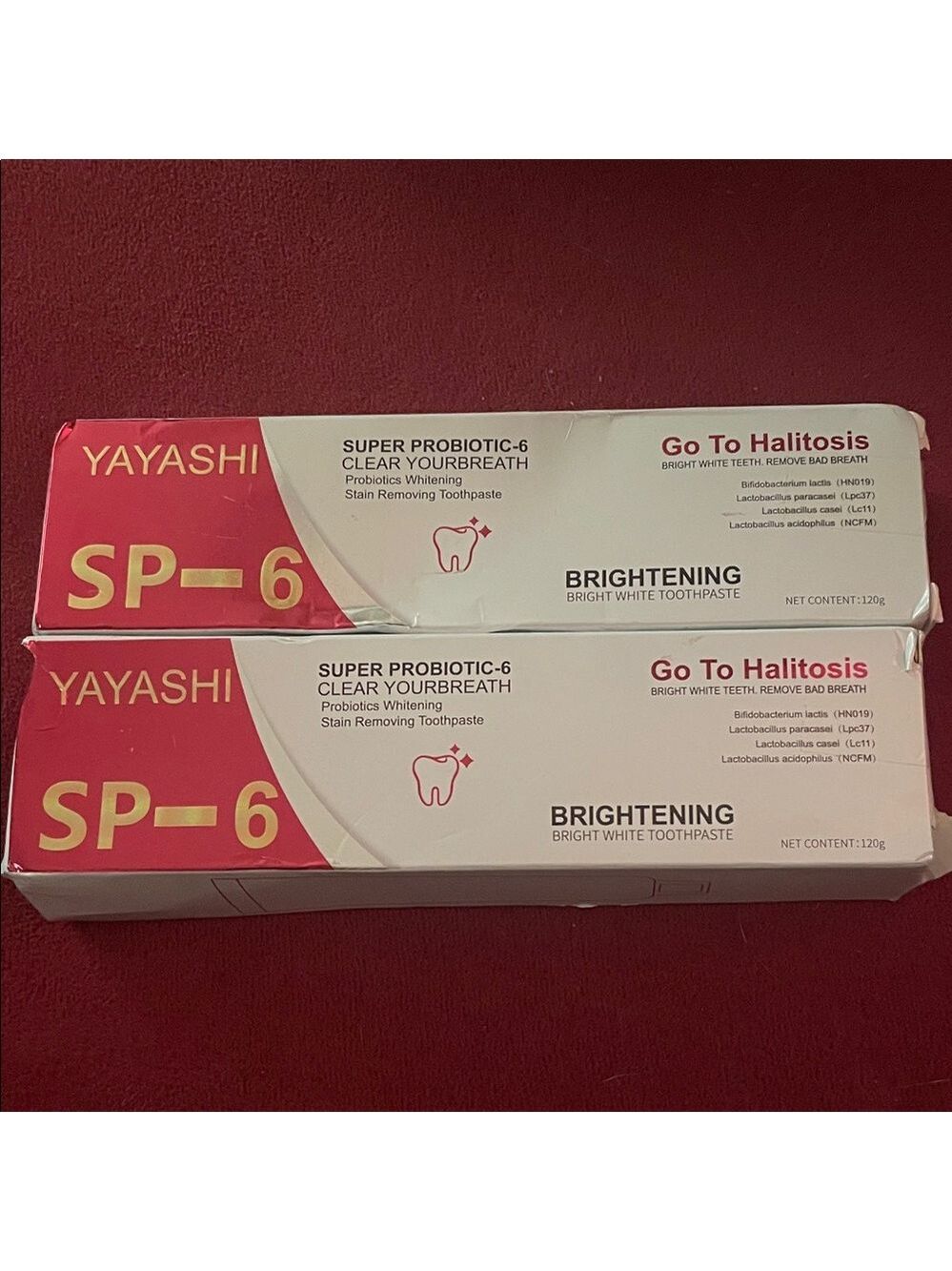 Yayashi 465)
2-Pack SP-6 Probiotic Whitening Toothpaste